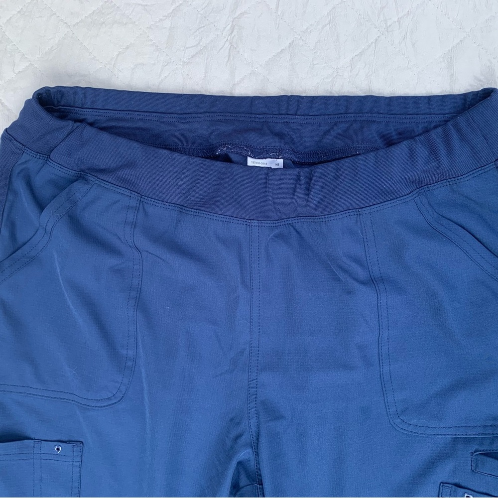Heartsoul Navy Blue Cargo Low-Rise Scrub Pants - Picture 7 of 9